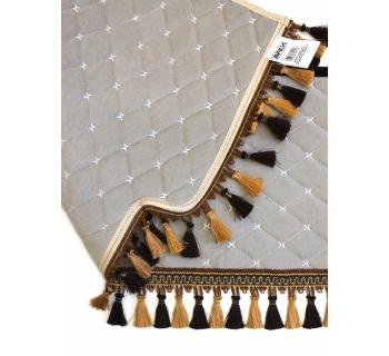 Ламбрекен лобового окна HIGER бежевый-коричневый-foto4