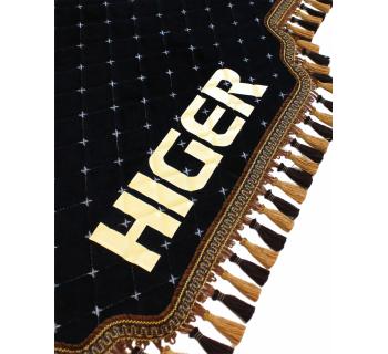 Ламбрекен лобового окна HIGER черный-коричневый-foto4