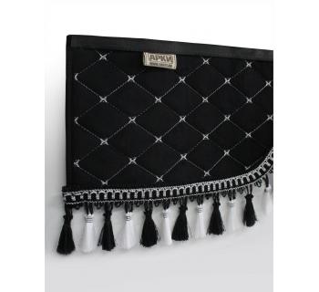 Ламбрекен и уголки Кабрио Черный, Черный/Белый-foto2