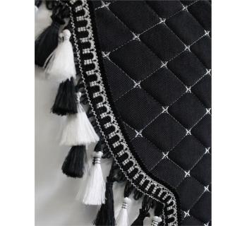 Ламбрекен и уголки Кабрио Черный, Черный/Белый-foto3