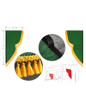 Комплект уголков 35*70см
