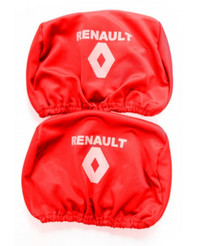 Комплект чехлов подголовников RENAULT красный