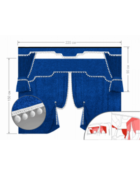Комплект штор в кабину 4Х ЕВРОПА Стандарт Комплект штор в кабину 4Х ЕВРОПА Стандарт