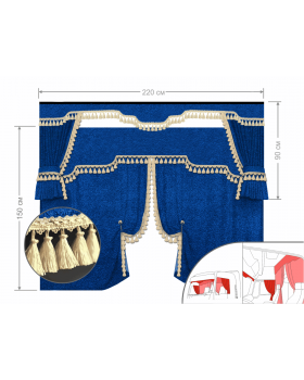 Комплект штор в кабину 4Х ЕВРОПА Стандарт