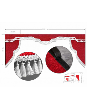 Ламбрекен лобового окна и уголки в грузовики (Европа стандарт)