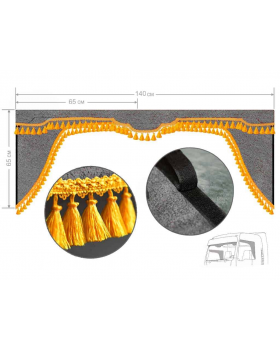 Комплект Ламбрекен лобового окна и уголки (малотоннажники)