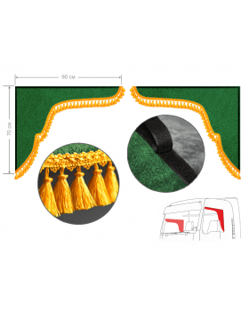 Уголки в грузовик зеленые 90*70см Уголки в грузовик зеленые 90*70см