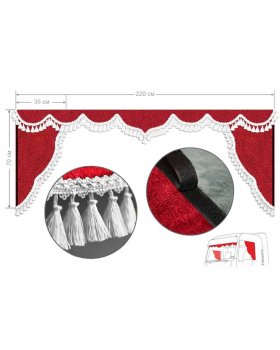 Ламбрекен лобового окна и уголки (Европа/стандарт) Ламбрекен лобового окна и уголки (Европа/стандарт)