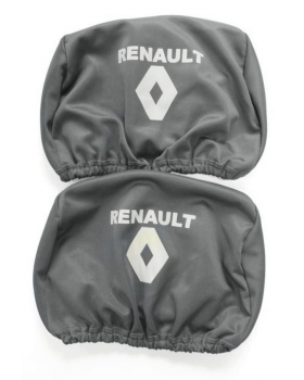 Комплект чехлов подголовников RENAULT серый
