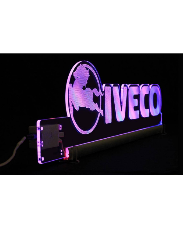 Светодиодная табличка IVECO 840мм логотип