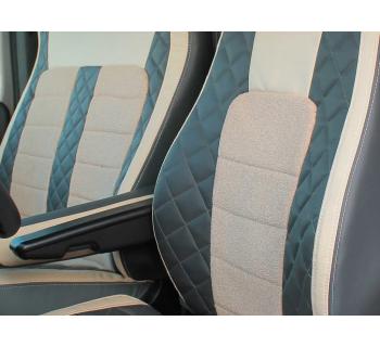 Чехлы Газель NEXT (3мест) ЭкоКожа-foto2