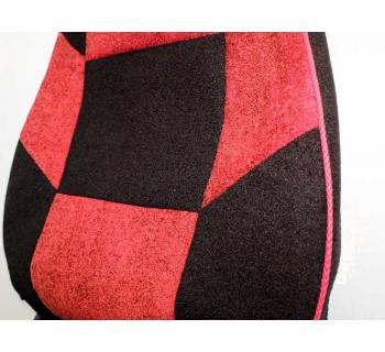 Чехлы VOLVO FH16 Шахмат астра красный-foto2