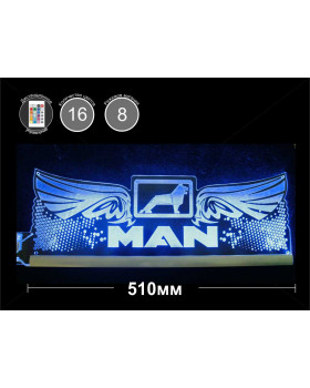 Светодиодная табличка MAN Крылья 510мм 