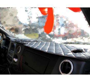 Коврик (накидка) на панель ГАЗель NEXT бежевый-foto2