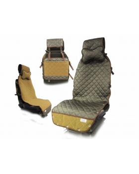 Накидка стеганая двусторонняя 14 Модель - Экокожа черная-foto2