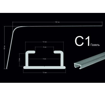 Направляющие со шторами из ткани скитлс (тип С1 удлиненный)-foto7