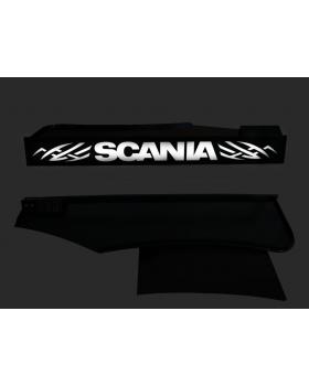 Полка в кабину SCANIA P340 (с подсветкой логотипа + выдвижной стол)-foto2