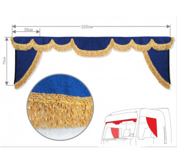 Комплект Ламбрекен лобового окна и уголки (еврофуры)