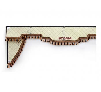 Комплект ламбрекен с уголками на Scania (широкие)-foto2