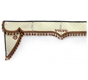 Комплект ламбрекен с уголками на Volvo (широкие)-foto2