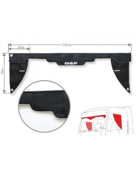 Комплект Ламбрекен лобового окна и уголки Daf (экокожа)