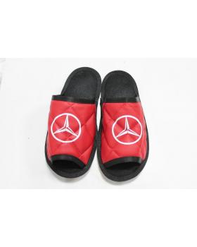 Тапочки экокожа MERCEDES (Красный)-foto2