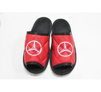 Тапочки экокожа MERCEDES (Красный)-foto2