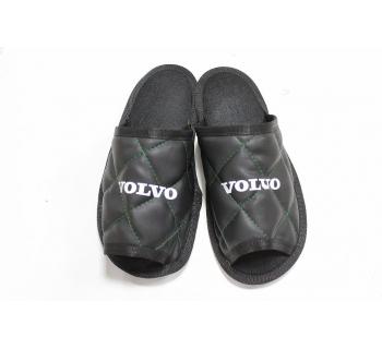 Тапочки экокожа VOLVO (Черный)-foto2