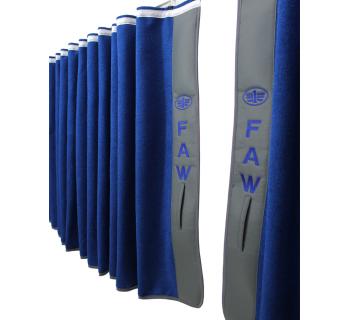 Шторы лобового окна FAW (90х220см) Синий/Серый -foto3