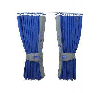 Шторы лобового окна FAW (90х220см) Синий/Серый -foto2