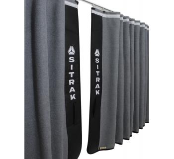 Шторы лобового окна SITRAK (90х220см) Серый/Черный-foto3