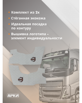Накладки на дверные карты VOLVO FH16 Серый-foto2