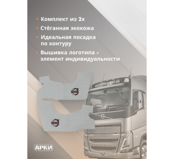 Накладки на дверные карты VOLVO FH16 Серый-foto2