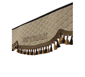 Ламбрекен и уголки из экокожи SITRAK Бежевый темный-foto3