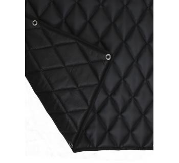 Задняя стенка спальника Волк Звездное небо Экокожа черная-foto4