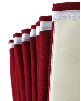 Шторы лобового окна RENAULT (90х220см) Красный/Бежевый-foto4