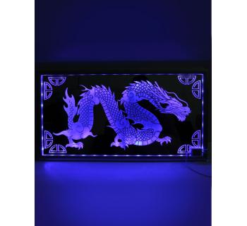 Панно в спальник Дракон Восточный Зеркало RGBW-foto5