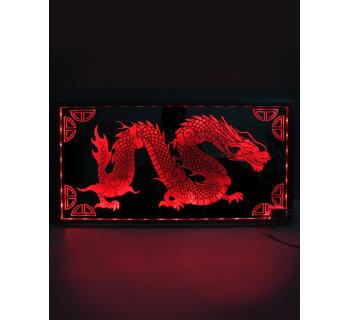 Панно в спальник Дракон Восточный Зеркало RGBW-foto4