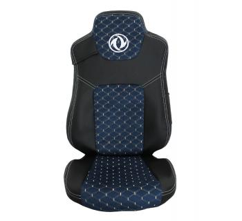 Чехлы DONGFENG Велюр и экокожа Синий/Черный вышивка-foto3