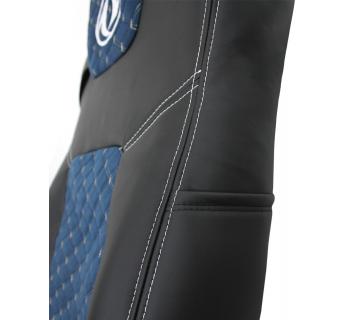 Чехлы DONGFENG Велюр и экокожа Синий/Черный вышивка-foto5