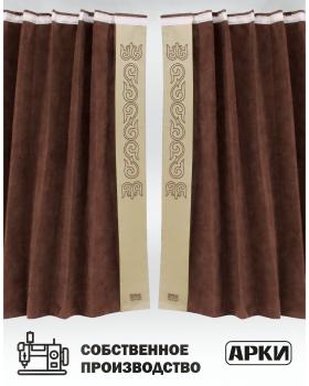 Шторы лобового окна 90х270 Коричневый Восточный-foto3