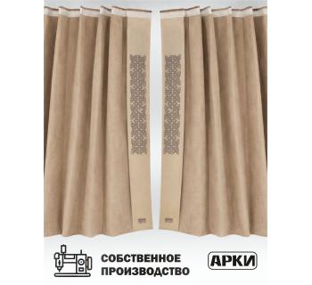 Шторы лобового окна 90х270 Бежевый Скандинавский-foto3