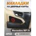 Накладки на дверные карты MERCEDES MPIV Чёрный ВШ-Красный