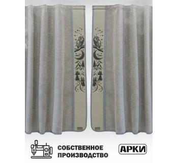 Шторы лобового окна 90х240 Серый Совы-foto3