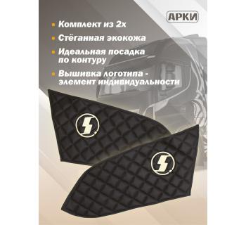 Накладки на дверные карты SHACMAN X3000 Коричневый-foto2