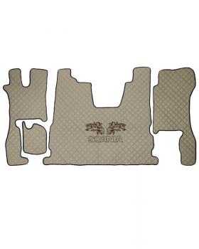 Коврик SCANIA R6 с вышивкой Бежевый темный Коврик SCANIA R6 с вышивкой Бежевый темный