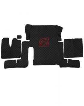 Коврик MAN TGX Черный с красной вышивкой Коврик MAN TGX Черный с красной вышивкой