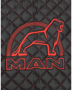 Коврик MAN TGX Черный с красной вышивкой -foto3