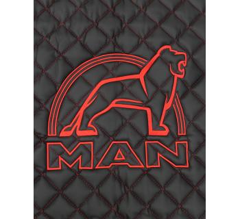 Коврик MAN TGX Черный с красной вышивкой -foto3