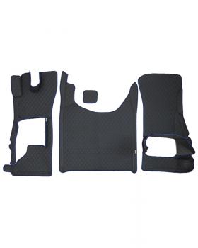 3D Коврик DAF 107 Черный/ Синий-foto3